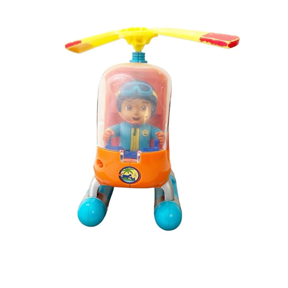 Vintage Nickelodeon Go Diego Go Nickelodeon Helicopter & Figurine